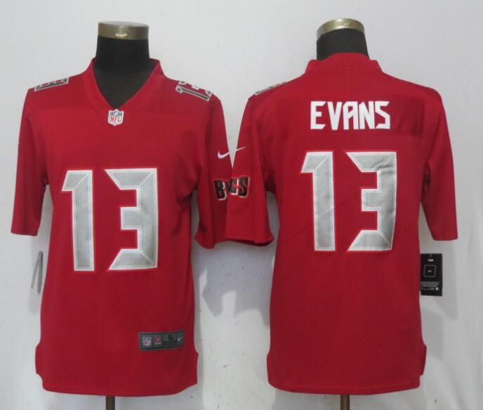 Men Tampa Bay Buccaneers 13 Evans Navy Red Nike Color Rush Limited NFL Jerseys